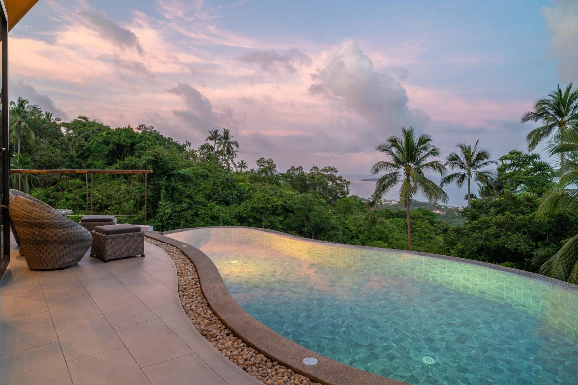 Celeste 3Br - Private Infinity Pool & Seaview Strand von Chaweng Exterior foto